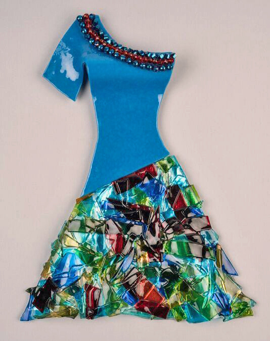 Trish Kent, Dress Series, kilnformed glass