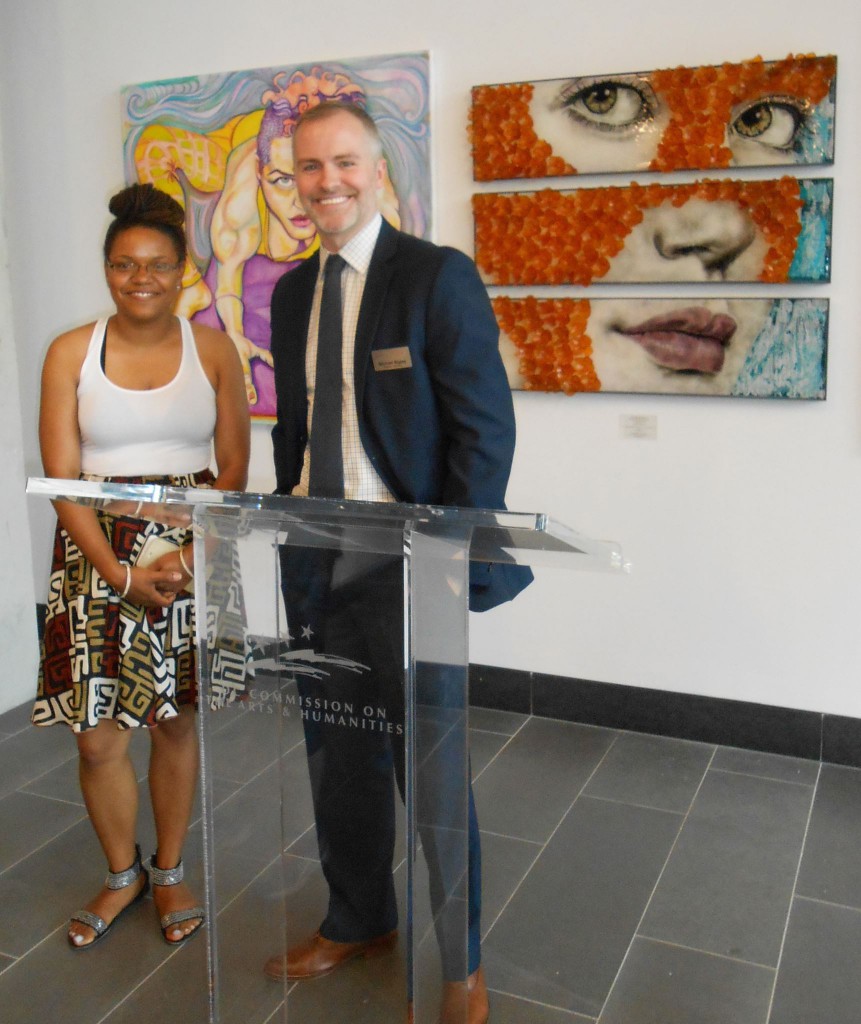 DCCAH Curator Zoma Wallace and DCCAH Deputy Director Michael Bigley.