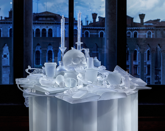 Hans Op De Beeck, The Frozen Vanitas, 2015. Fondazione Berengo, Venice, Italy.