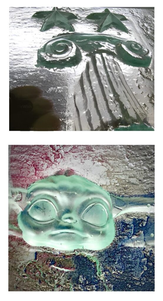 fused bas relief casting float glass